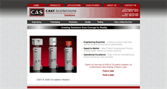 Desktop Screenshot of castaluminumsolutions.com